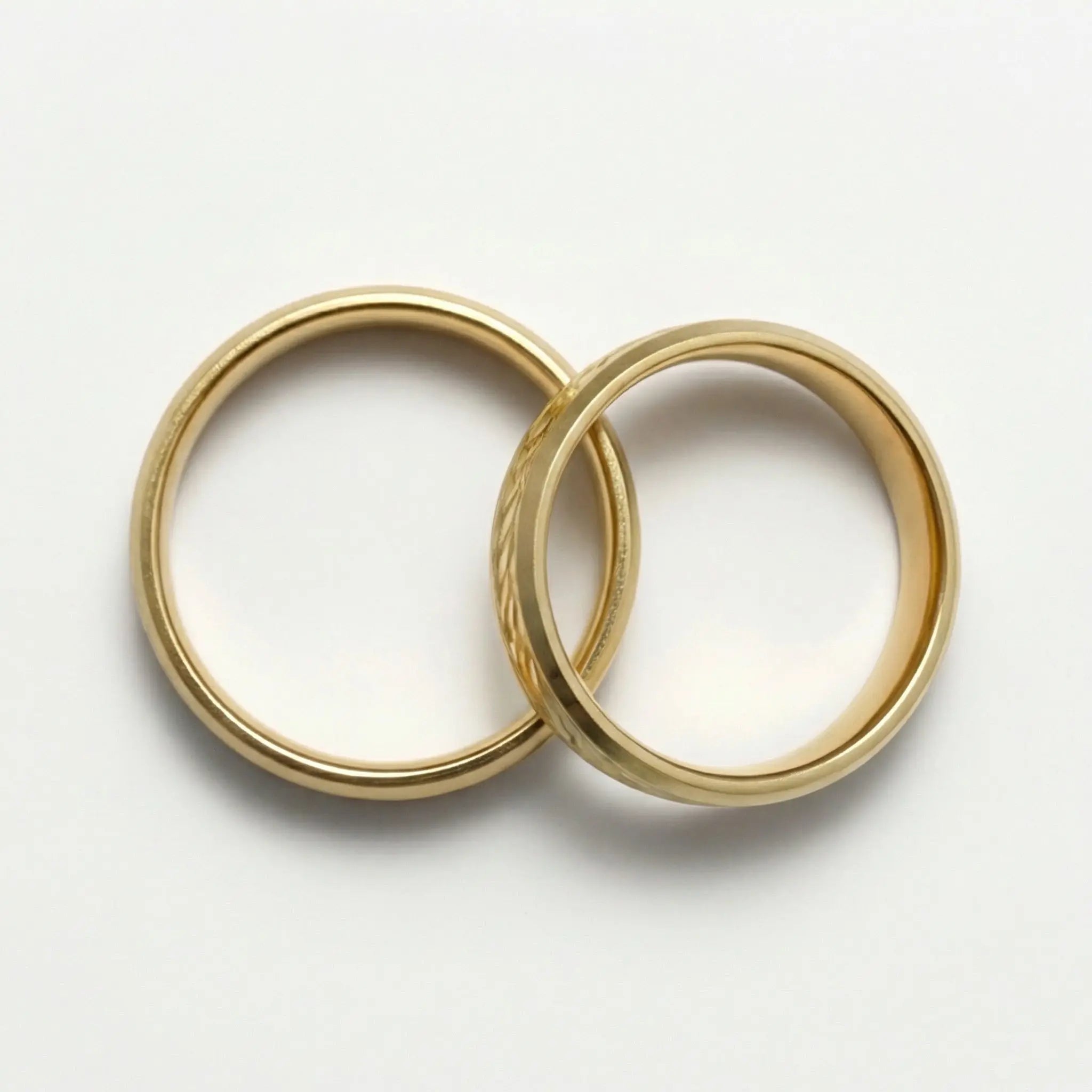 5mm Gold Wedding Band – Leaf Faceted – 9ct/14ct/18ct Gold