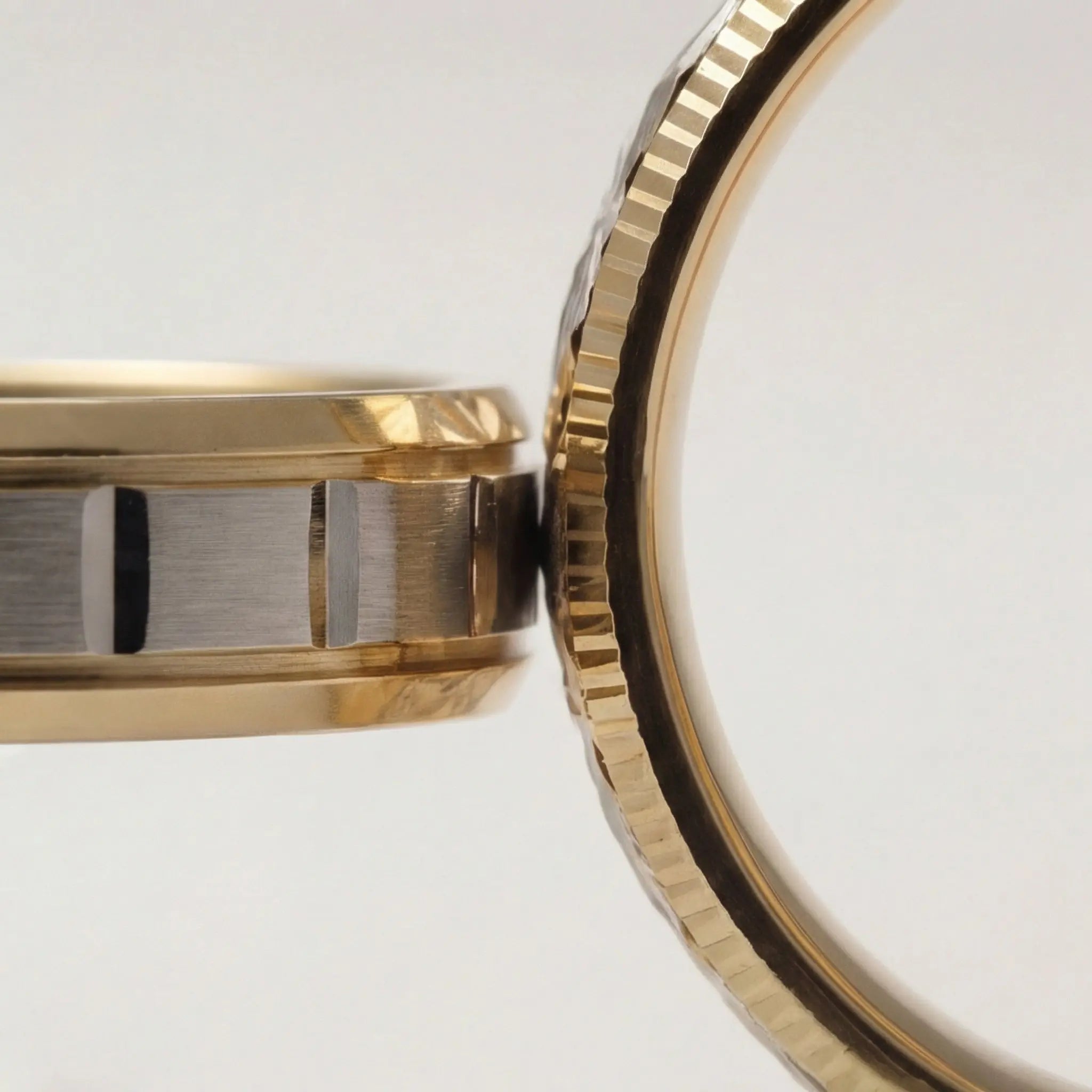 5mm Gold Wedding Band – Star Cut Two Tone – 9ct/14ct/18ct Gold