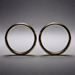 5mm Gold Wedding Band – Star Cut Two Tone – 9ct/14ct/18ct Gold