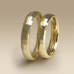 4mm Gold Wedding Band – Square Facet – 9ct/14ct/18ct Gold