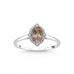 14ct/14K White Gold Natural Morganite & Diamond Ring – Morganite Diamond Halo