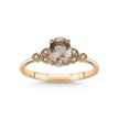 14ct/14K Rose Gold Natural Morganite & Diamond Engagement Ring – Morganite Diamond 0.6ct