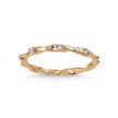 14ct/14K Rose Gold Natural Diamond Ring – Organic Twist Diamond