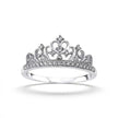 14ct/14K White Gold Natural Diamond Ring – Crown Diamond