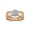 14ct/14K Rose Gold Natural Diamond Ring – Princess Halo Diamond