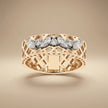 14ct/14K Gold Natural Diamond Ring – Marquise Diamond
