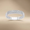Gold Wedding Band – Pavé Diamond – 14ct Gold