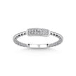 14ct/14K White Gold Natural Diamond Ring – Minimal Diamond Bar