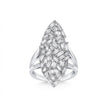 14ct/14K White Gold Natural Diamond Ring – Marquise Baguette 0.96ct