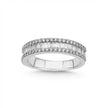 Gold Wedding Band – Baguette Round Diamond Eternity – 14ct Gold