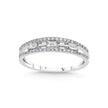14ct/14K White Gold Natural Diamond Ring – Baguette Diamond Center 0.31ct