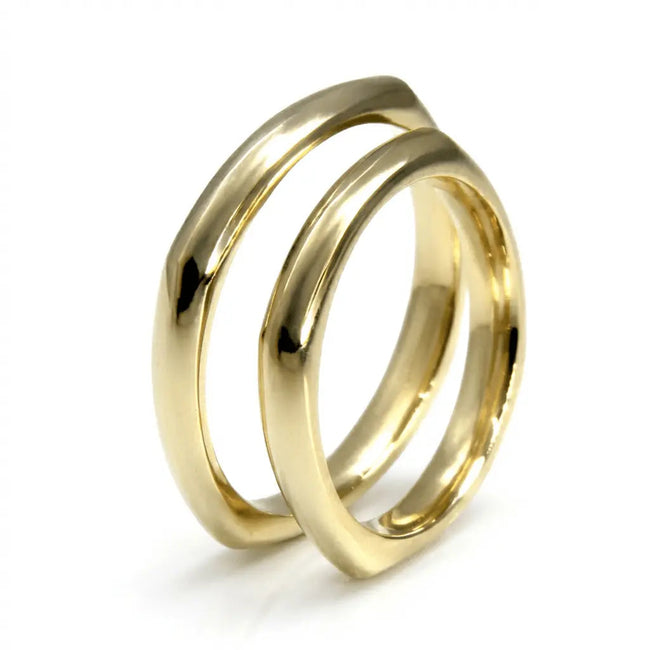 3mm Gold Wedding Band – Classic Elara – 9ct/14ct/18ct Gold
