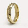 5mm Gold Wedding Band – Luna Diamond Line – 9ct/14ct/18ct Gold