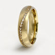 5mm Gold Wedding Band – Stella Diamond Line – 9ct/14ct/18ct Gold