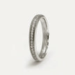 3mm Gold Wedding Band – Diamond Line Luna – 9ct/14ct/18ct Gold