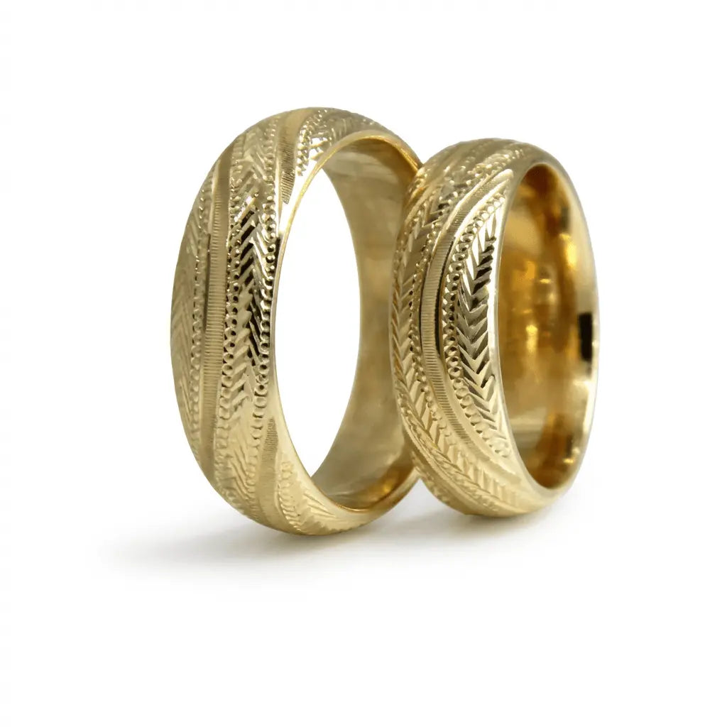 6mm Gold Wedding Band – Heritage Craft Valenor – 9ct/14ct/18ct Gold
