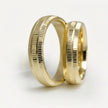 5mm Gold Wedding Band – Linear Texture – 9ct/14ct/18ct Gold
