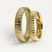 5mm Gold Wedding Band – Granular Line – 9ct/14ct/18ct Gold