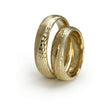 5mm Gold Wedding Band – Faceted Textured – 9ct/14ct/18ct Gold