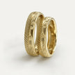 5mm Gold Wedding Band – Classic Ornate Faceted – 9ct/14ct/18ct Gold