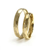 3.5mm Gold Ehering – Gehämmerte Facetten – 9 Karat/14 Karat/18 Karat Gold