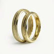 4mm Gold Wedding Band – Slim Micro Faceted – 9ct/14ct/18ct Gold