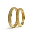 4mm Gold Wedding Band – Hammered Texture – 9ct/14ct/18ct Gold