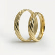 4mm Gold Wedding Band – Faceted Cross Cut – 9ct/14ct/18ct Gold