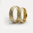 6mm Gold Wedding Band – Star Cut Contrast – 9ct/14ct/18ct Gold