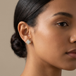Clover  Stud earrings 18k gold