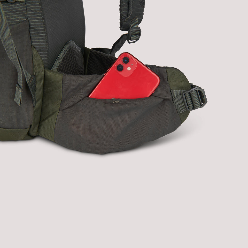 Mochila Sierra Designs Flex Hike 20L-30L - Peat/Fiery Red