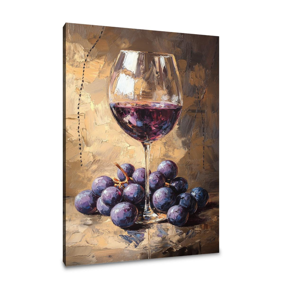 Grapes and Glass Canvas