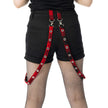 Heartless Honora Shorts for Ladies in Black and Red Check