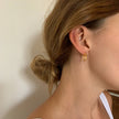 Hoop Cluster Rings Sterling Silver Stud Earrings