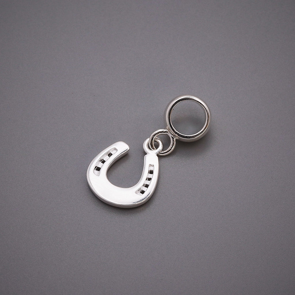 Horse Shoe Lucky Silver Charm