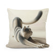 Stretching Cat Cotton Cushion
