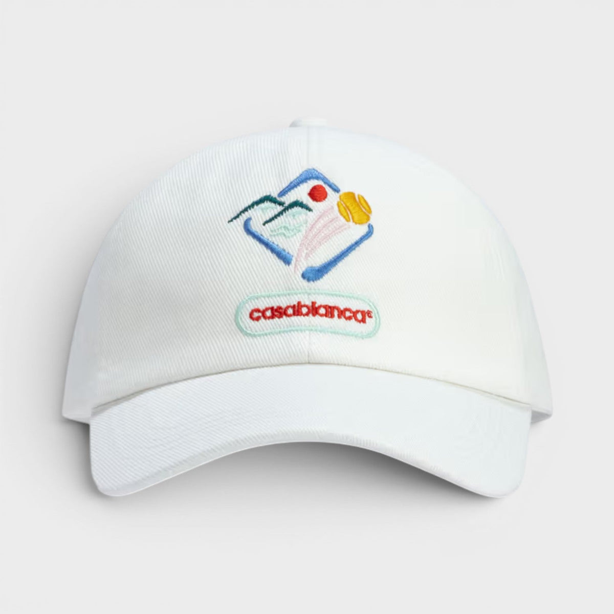 Montagne Sportif Embroidered Cap White