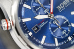 Hugo Boss Men's Watch Chronograph Globetrotter Blue HB1513823