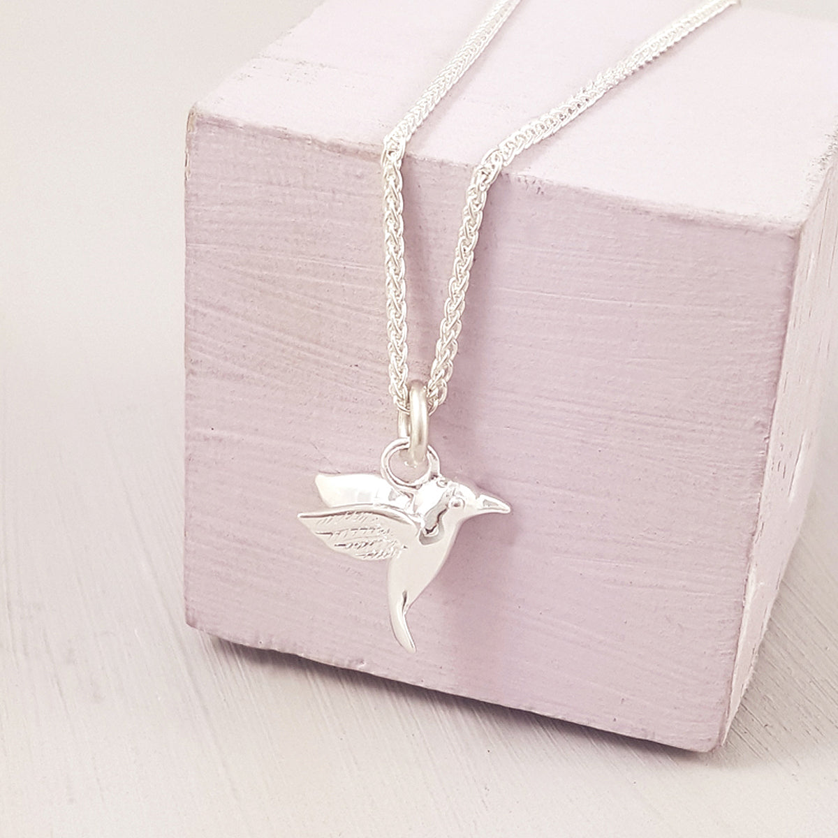 Hummingbird Silver Charm
