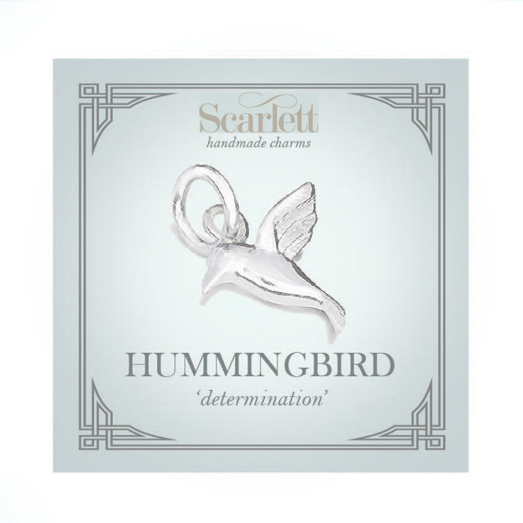 Hummingbird Silver Charm