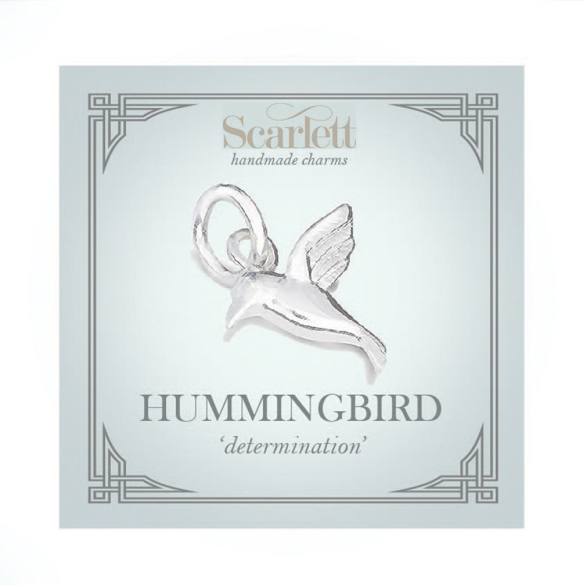 Hummingbird Silver Charm