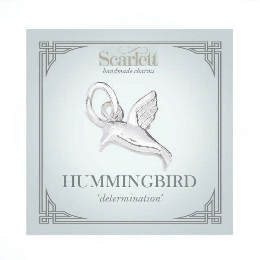Hummingbird Silver Charm