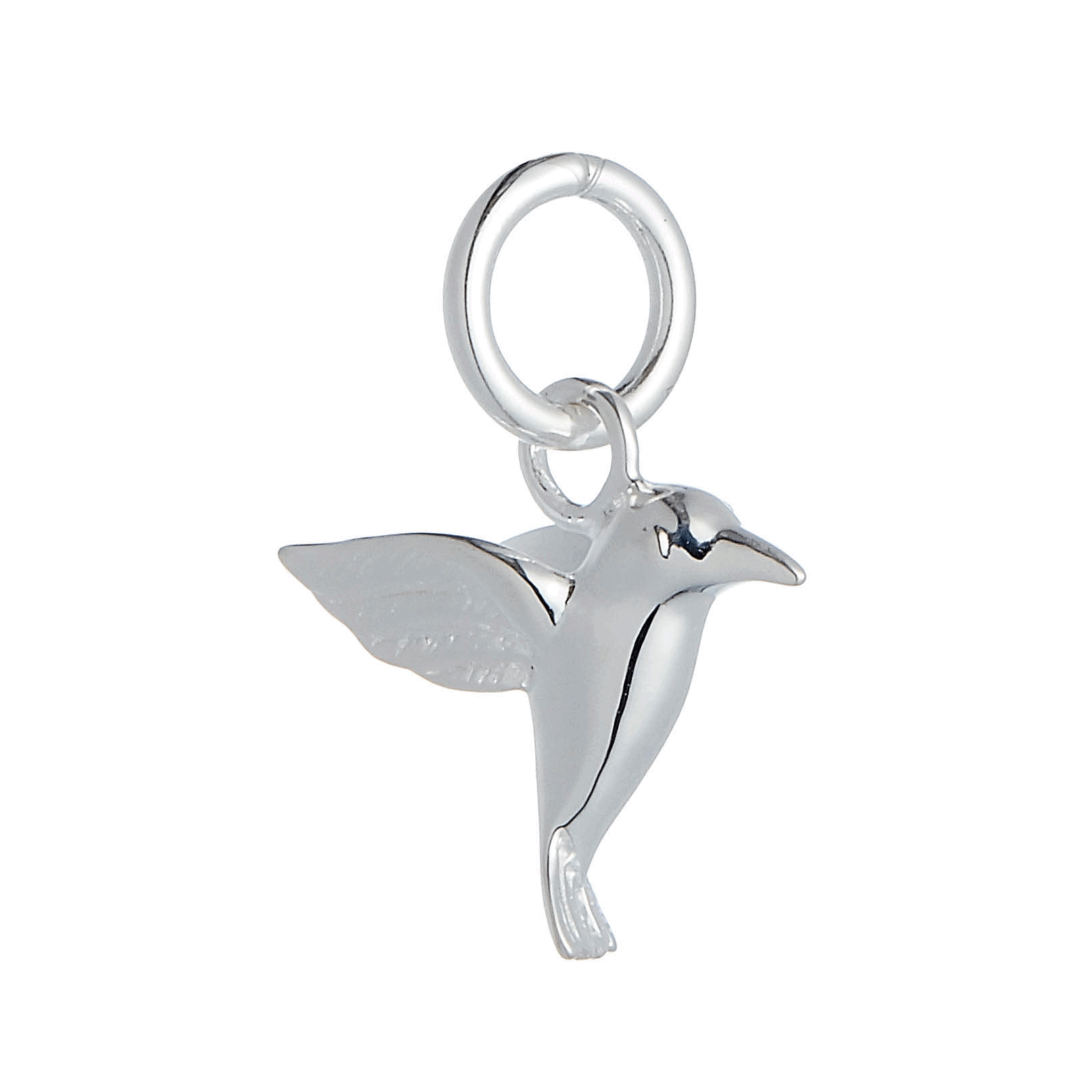 Hummingbird Silver Charm
