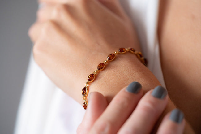 Verguld Fijn Ovaal Armbandje