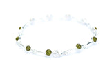 Minimal Green Amber Bracelet