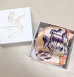 Silk eye mask with tropical floral print designs