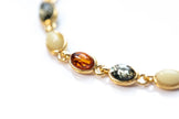 Bracciale ovale in oro multicolore