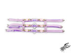 Lavender 3 Strap Heart Ring Garter