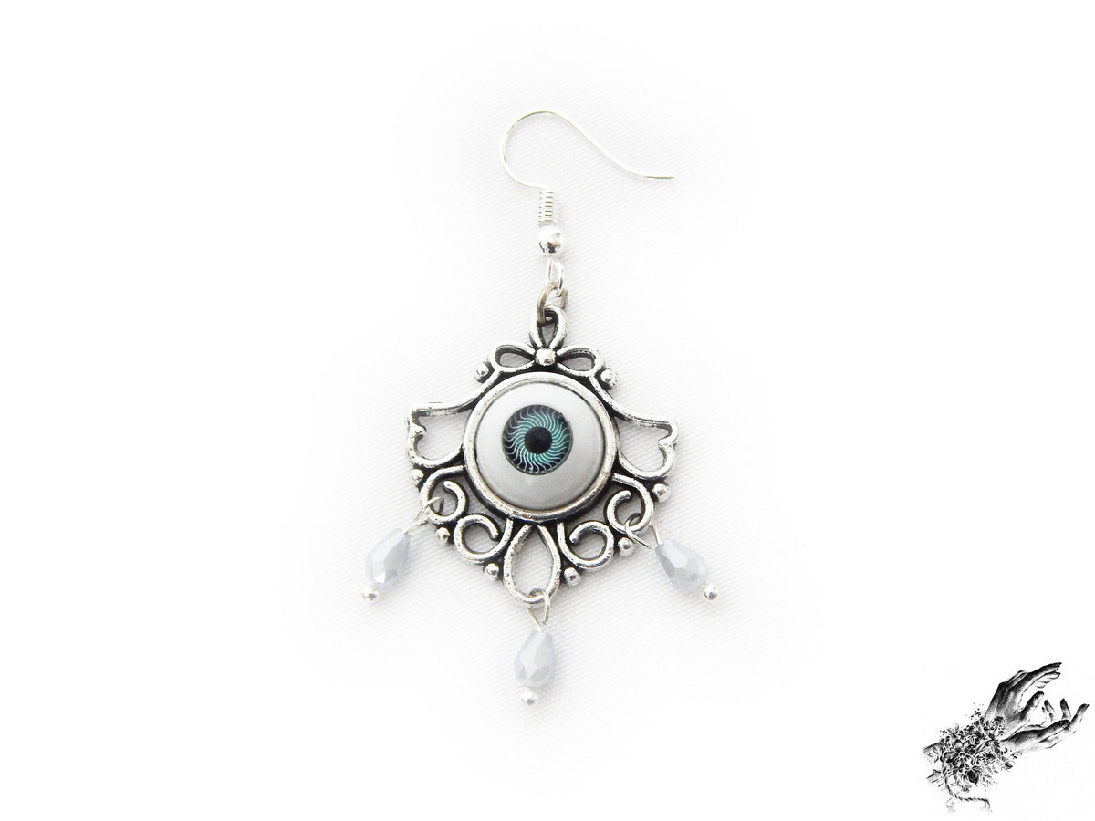 Antique Silver Tears of Persephone Earrings