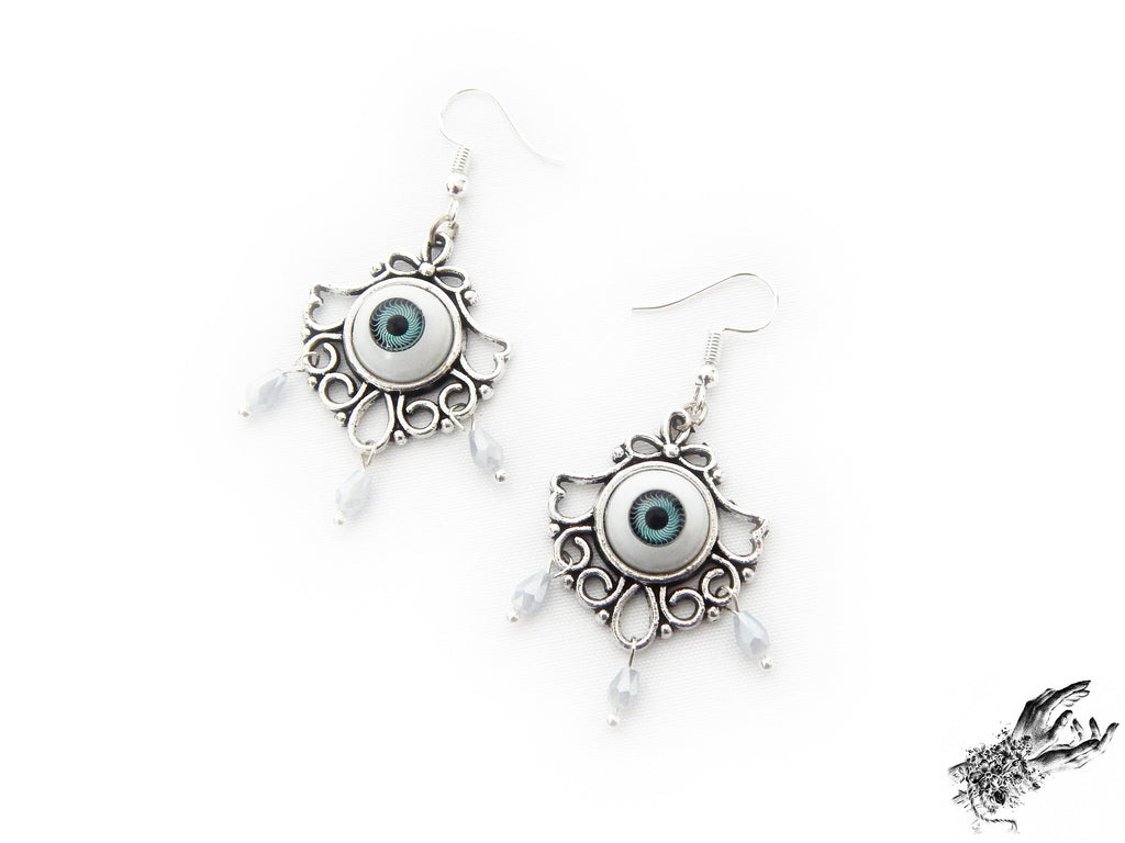 Antique Silver Tears of Persephone Earrings